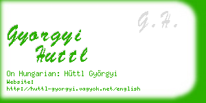 gyorgyi huttl business card