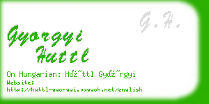 gyorgyi huttl business card